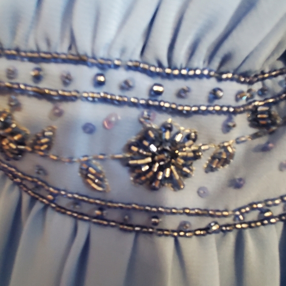 David Bridal. Sz18 NWT.  FLAWED GEM.  Blue. Brudesmaid. Cocktail. - Picture 3 of 12